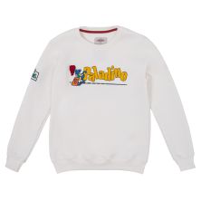 Panini katoenen sweatshirt met logo Paladino -maat L, Kleur wit